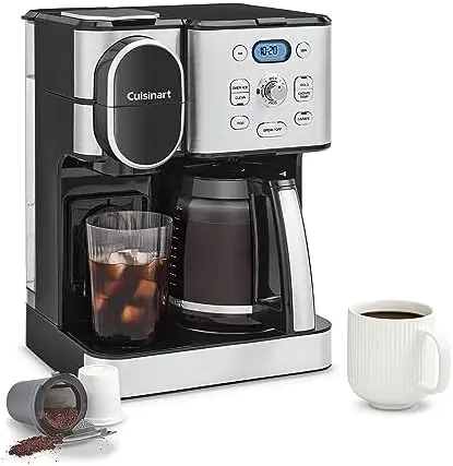 

Cuisinart 12-Cup Coffee Maker with Single-Serve & Iced Brew, Stainless Steel