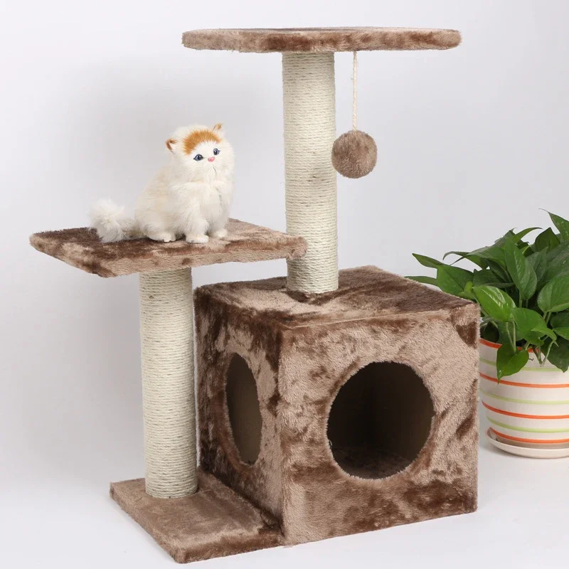 Manufacturer wholesale sisal multi-color cat scratcher house