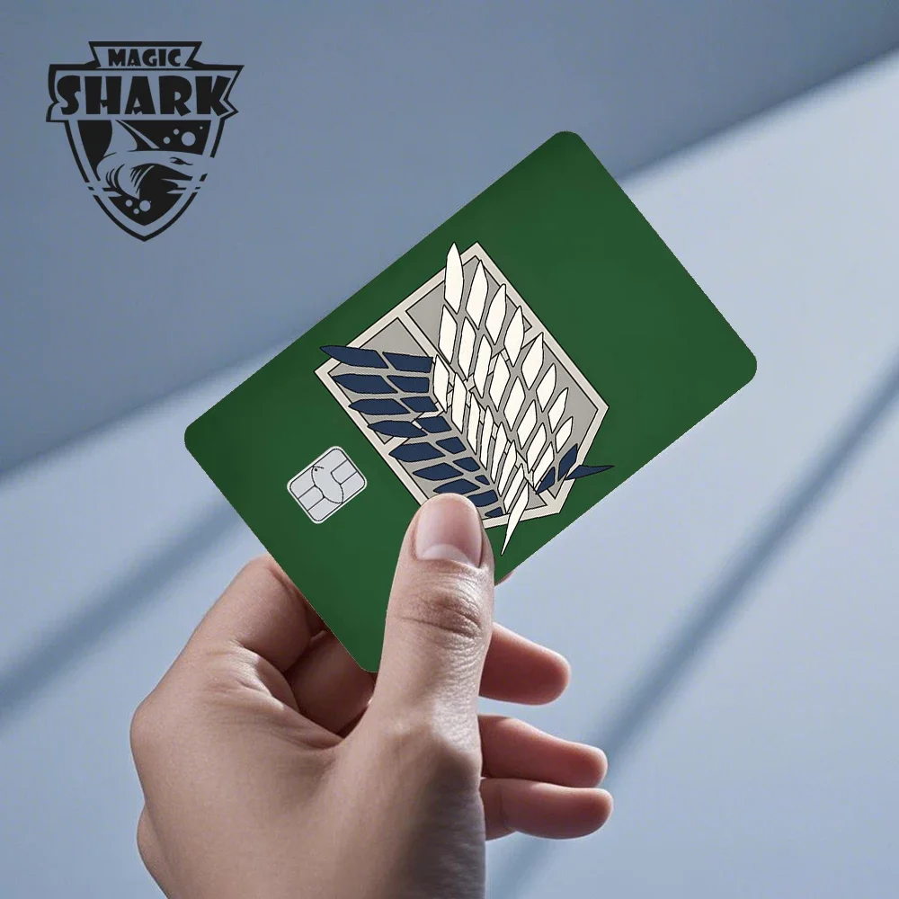 Funny Trump Dog Bitcoin Wing Anime Meme Skull Ultra Thin Front Skin Cover Film Sticker for Credit Bank Debit Card