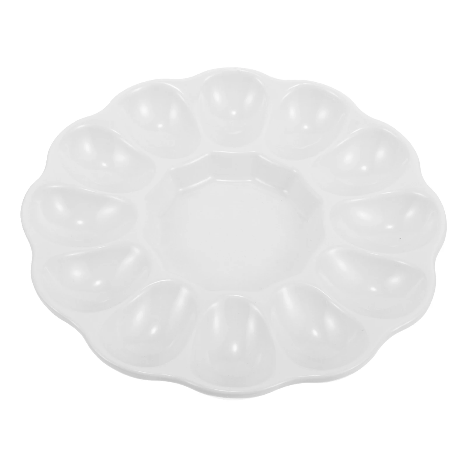 

Ceramic Snail Platter Serving Tray Round Ruffle Egg Tray Deviled Egg Plate Escargot Snail Dish Soup Spoons Ceramic Dish Seafood