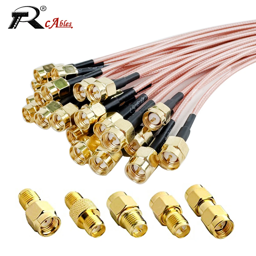 

5 шт. RP SMA «папа» на SMA «мама» переборка RF коаксиальный кабель RG316 косичка WIFI маршрутизатор антенный удлинитель перемычка RF коаксиальный кабель