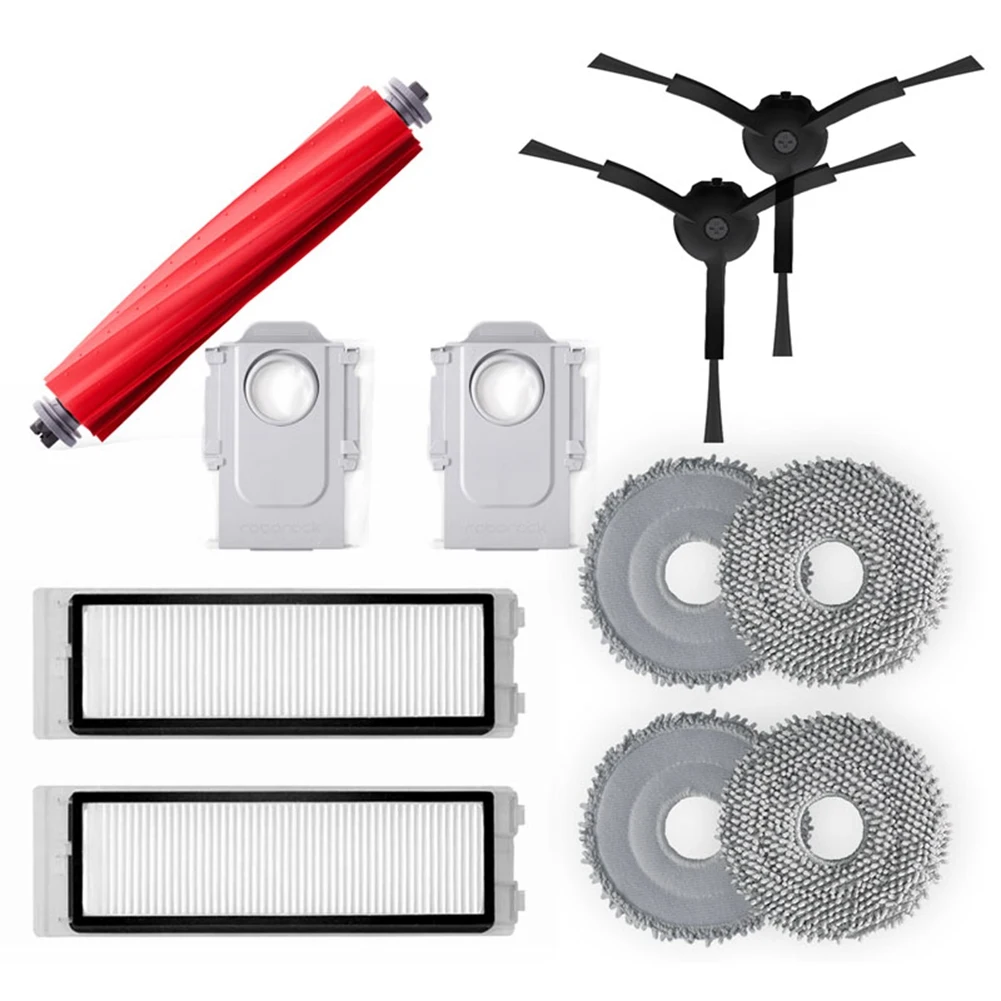 

【KITCHEN GADGET】HEPA Filter Side Brush Main Brush Mop Cloths Dust Bag For Roborock Q Revo Robot Vacuum Cleaner Accessories
