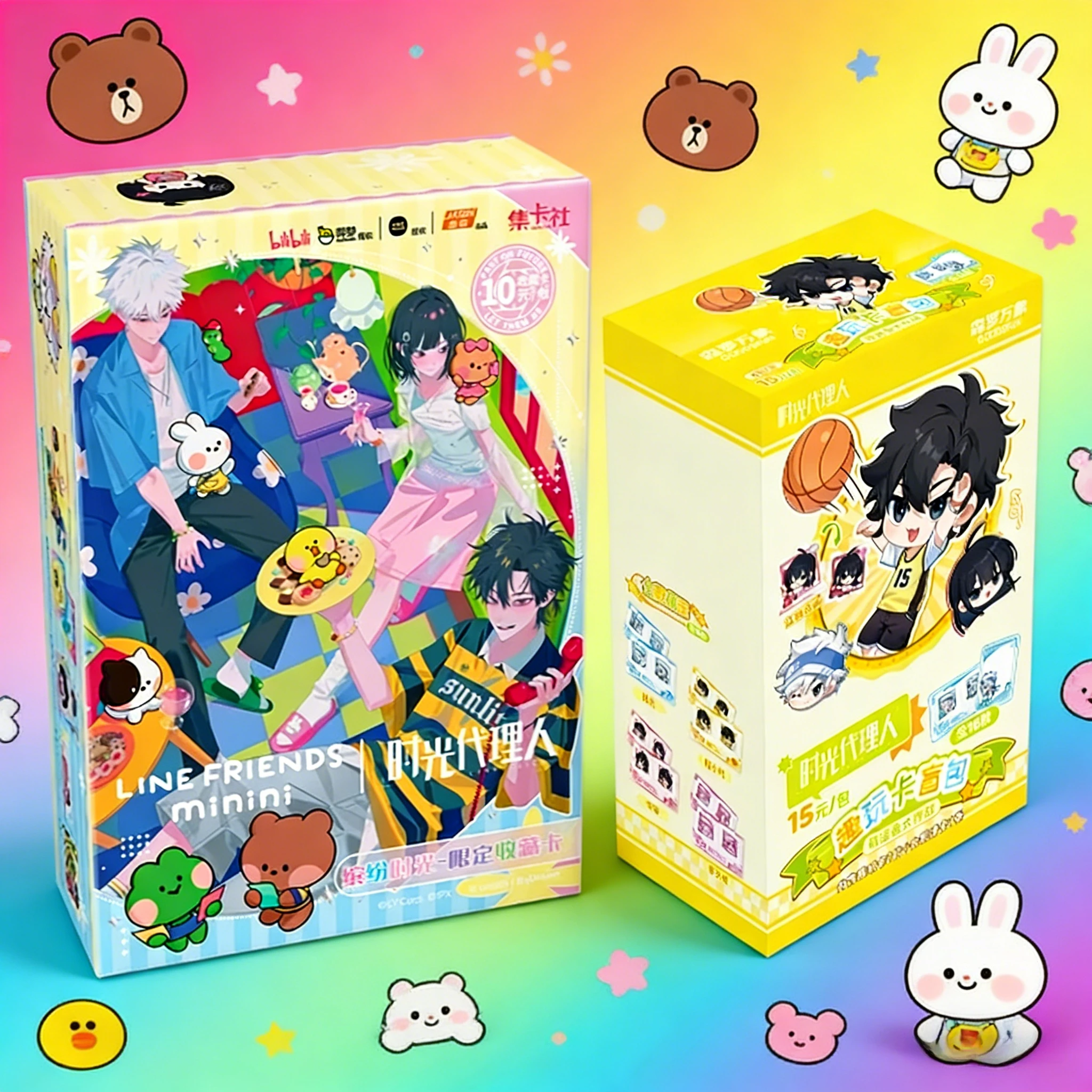 

Коллекционные карточки Card Fun Official Time Agents LINE FRIENDS со звуком — идеально для суперфанов и любителей музыки, интерактивный набор карточек