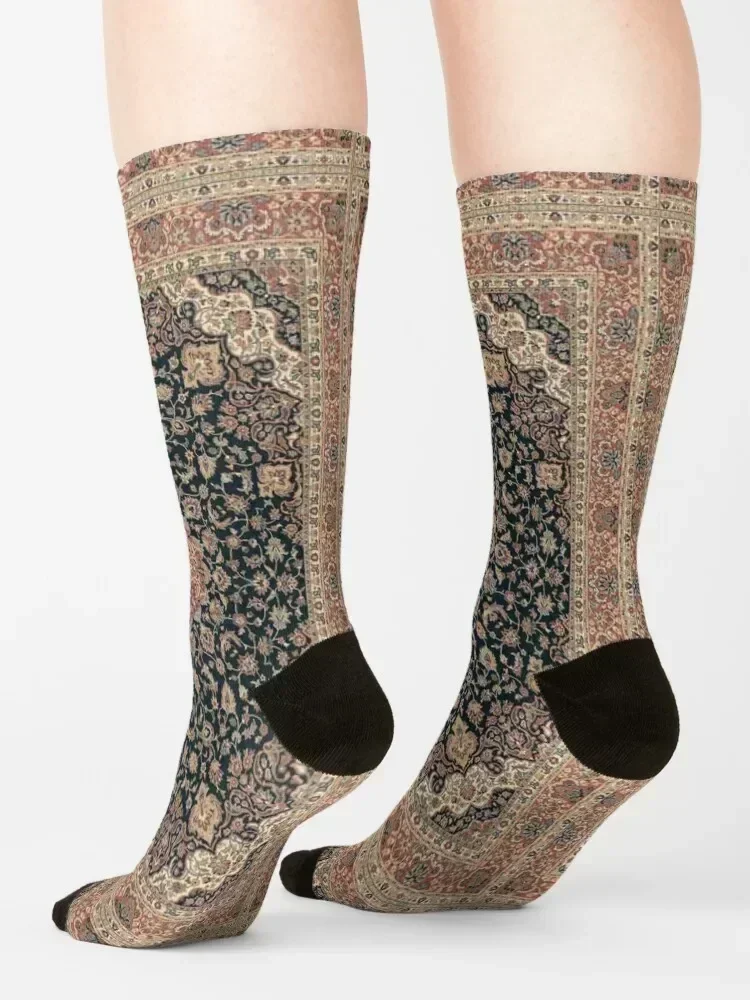 Antique Persian rug Socks Stockings anime happy floor Men Socks Luxury Brand Women's