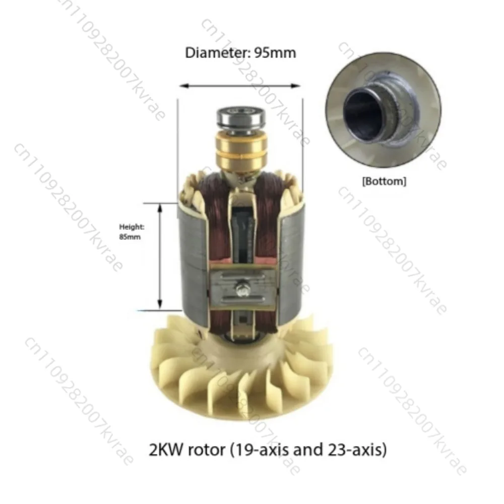 Generator, Stator Rotor Assembly 2KW, Single-phase  All-copper Coil, Motor Accessories