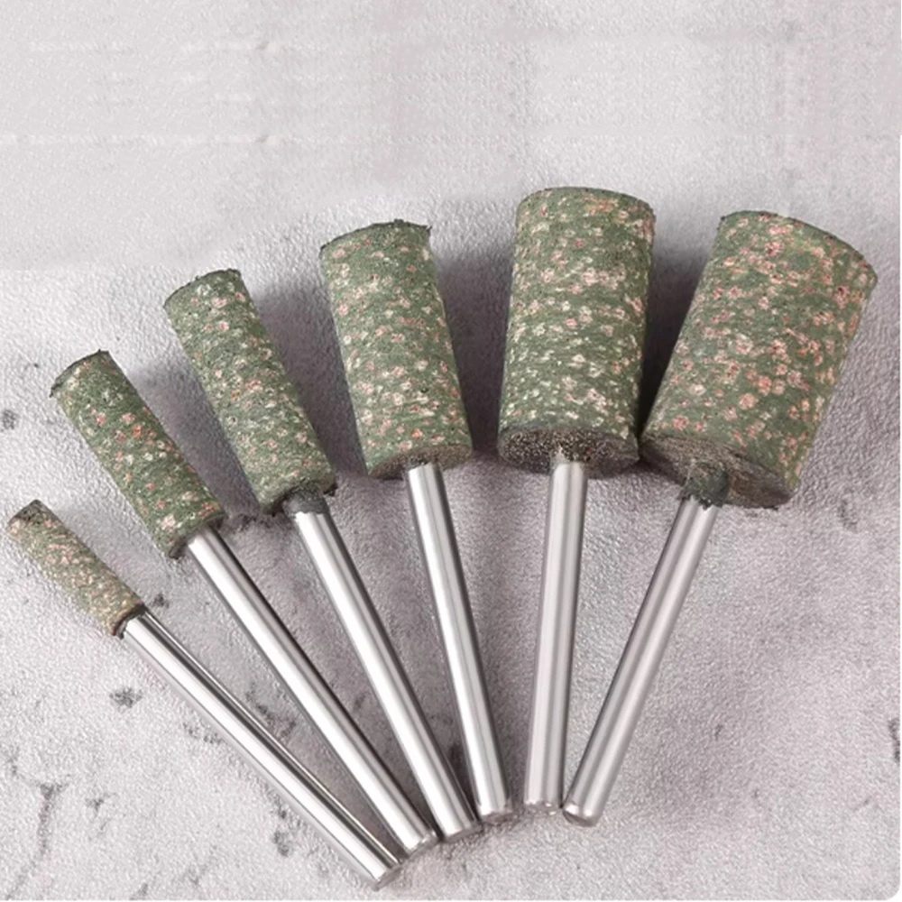 

5-50Pcs OD 3-8mm Handle 2.35mm Sesame Rubber Grinding Heads Polishing Burr Point Abrasive Grinding Stone Wheel