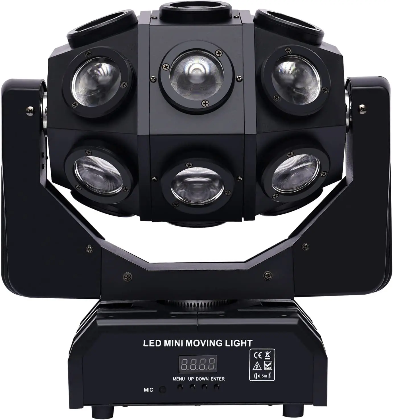 LED Bee Eye Moving Head Light 18X12W RGBW 4in1 Professional Stage Light Whirlwind Par DJ Beam Wash Effect Light Birthday Dance