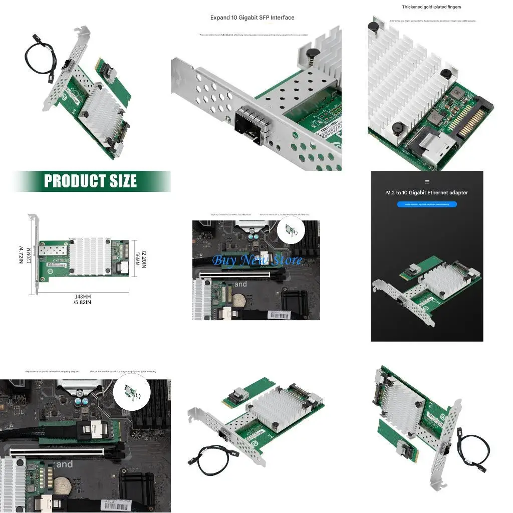 

20CE Гибкая Ethernet-карта M.2 10 Гбит/с с одним портом SFP+ и поддержкой нескольких модулей для конфигурации серверов с высокой
