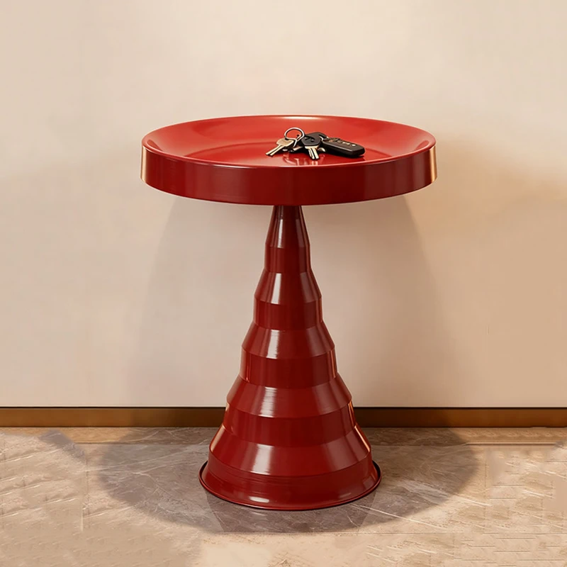 Iron Art Coffee Table,Circular Metal Tea table,Living Room Sofa Side Table,Creative Storage Desk,Nightstand,Nordic Furniture