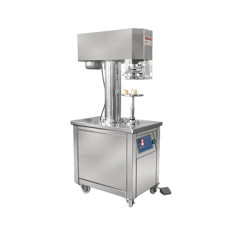 Semi Automatic Floor to Ceiling Pet Can Aluminum Cover Sealing Machine for Food Fish Canning Tin Can Crimping and Sealing 5
