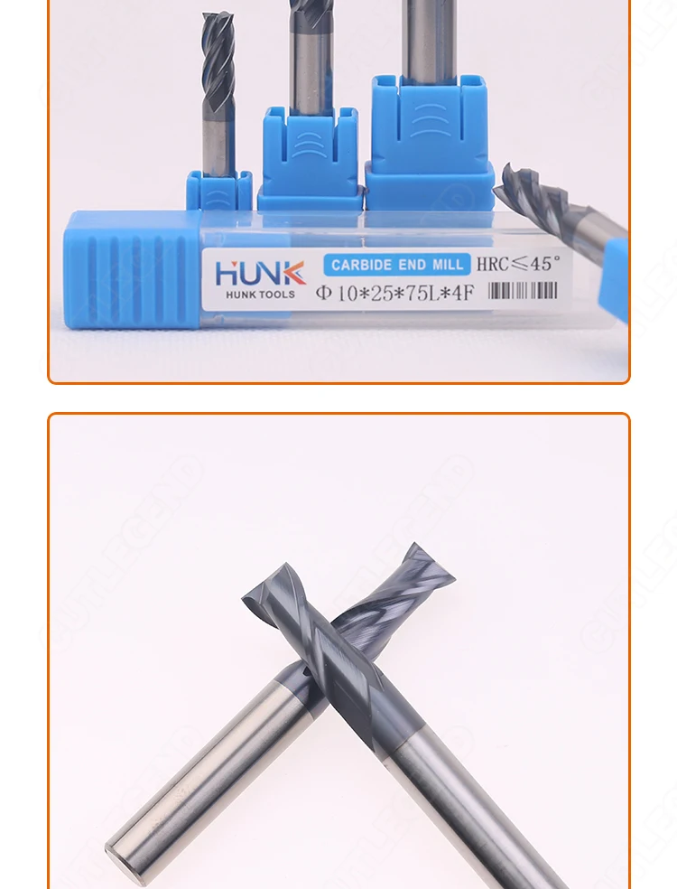 CUTLEGEND HRC50 Hartmetall-Schaftfräser CNC 2-Schneiden 4-Schneiden Hartmetall-Fräswerkzeuge 1mm 2mm 3mm 4mm 6mm 8mm 10mm 12mm für Stahl – Detail 8