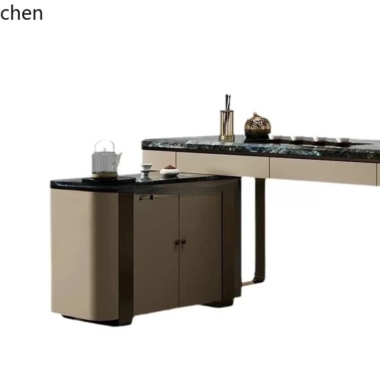 v1 Marble Coffee Table Modern Office Reception Meeting Room Tea Table Villa Living Room Balcony Kung Fu Tea Table