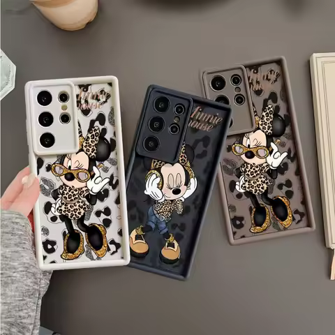 Disney Mickey Minnie Phone Case for Samsung Galaxy S24 Ultra S23 S20 S21 Plus S22 Ultra S20 FE Soft Cover