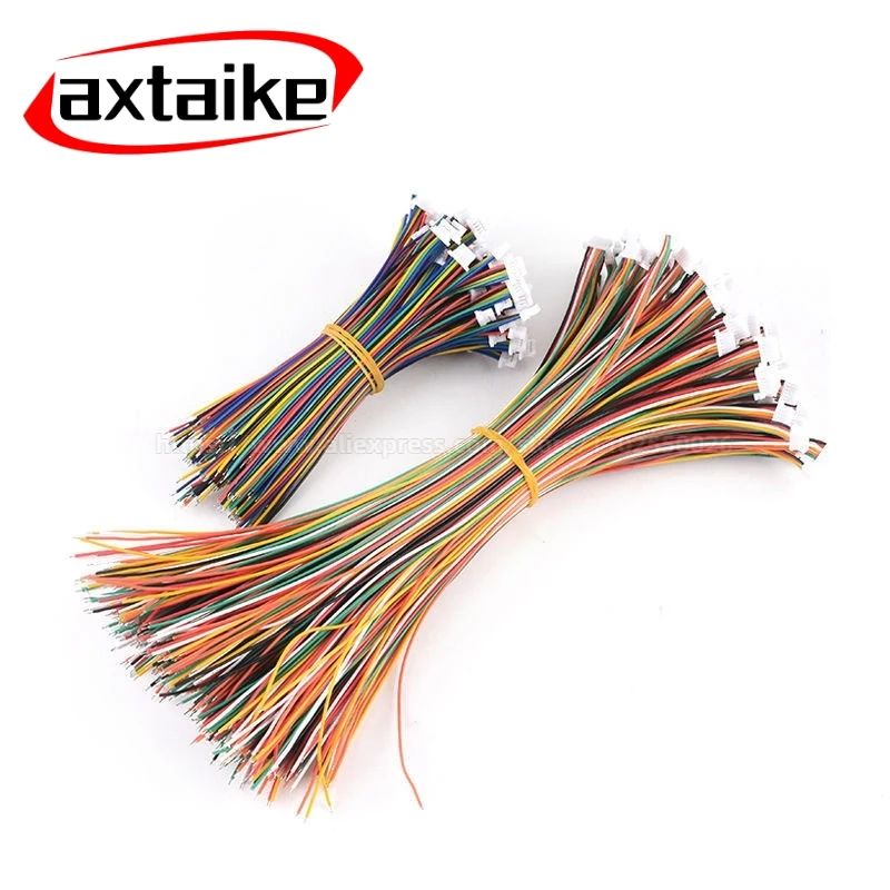 5PCS Cable with Single/Double MX MX1.25 2P 3P 4P 5P 6P 7P 8P 9P 10P Connector 1.25mm Pitch 10/15/20cm