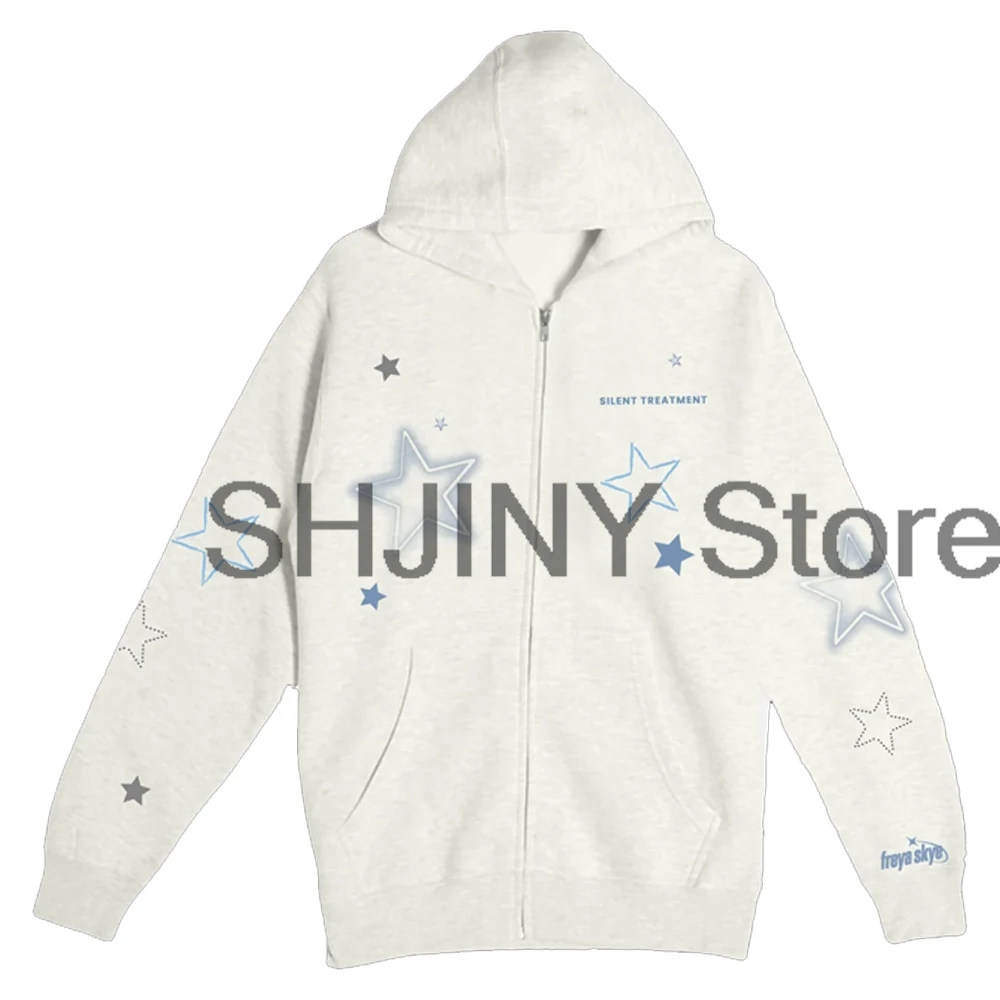 Freya Skye tratamiento silencioso Sudadera con capucha con cremallera Unisex ropa de calle de manga larga mujeres hombres sudaderas con capucha ropa 3D