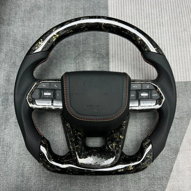 Hot Carbon fiber steering wheel modification suitable for all Toyota LC300 series vehicles, supports custom order processing