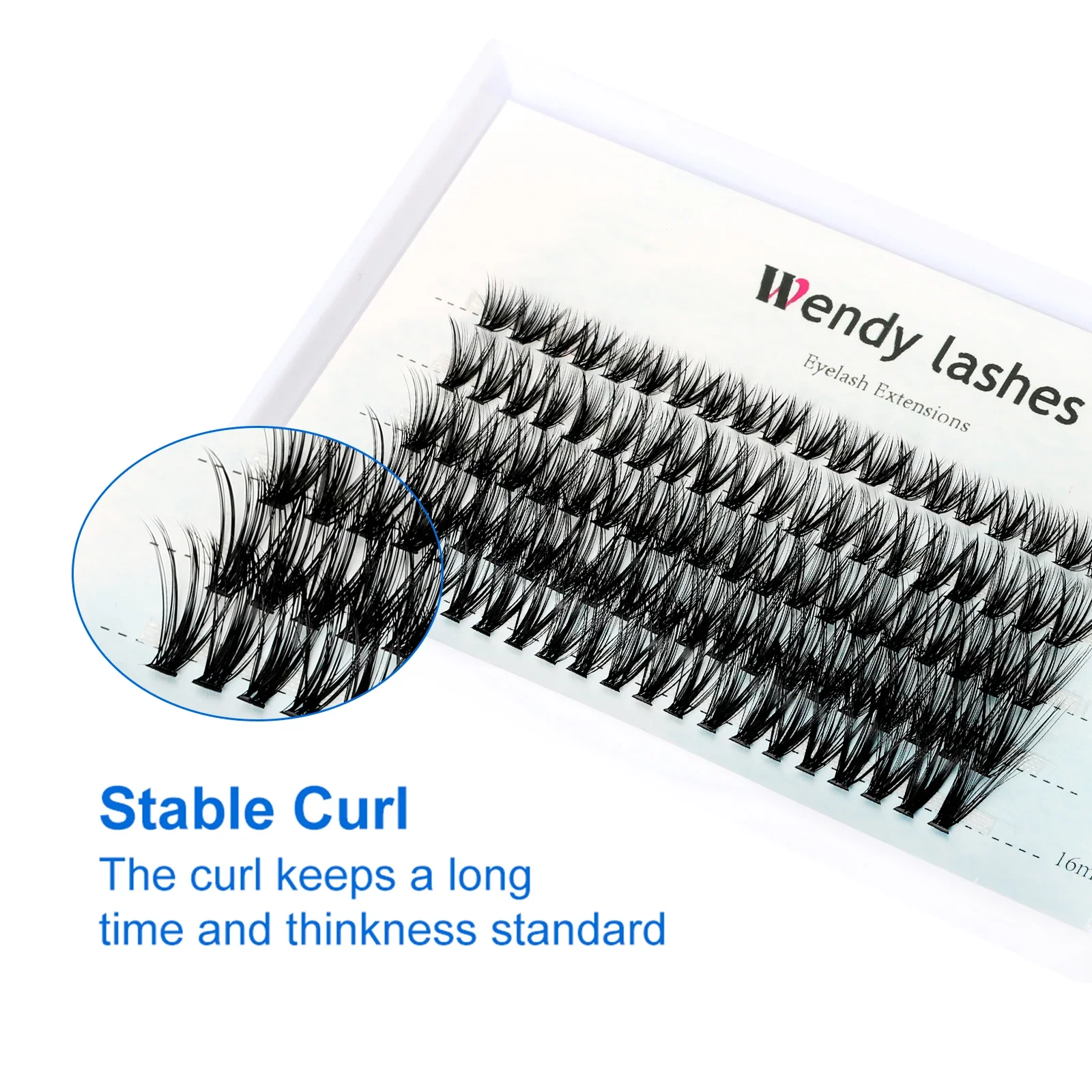 Wendy lashe Bundles Eyelash Extension Natural Russian Volume Faux Eyelashes Individual 10/20/30D Cluster False Lashes