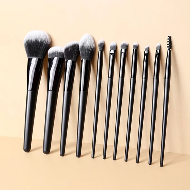 11Pcs Makeup Brush Set Make Up Brush Blush Powder Brush Eye Shadow Highlighter Foundation Brush Cosmetic Beauty Tools