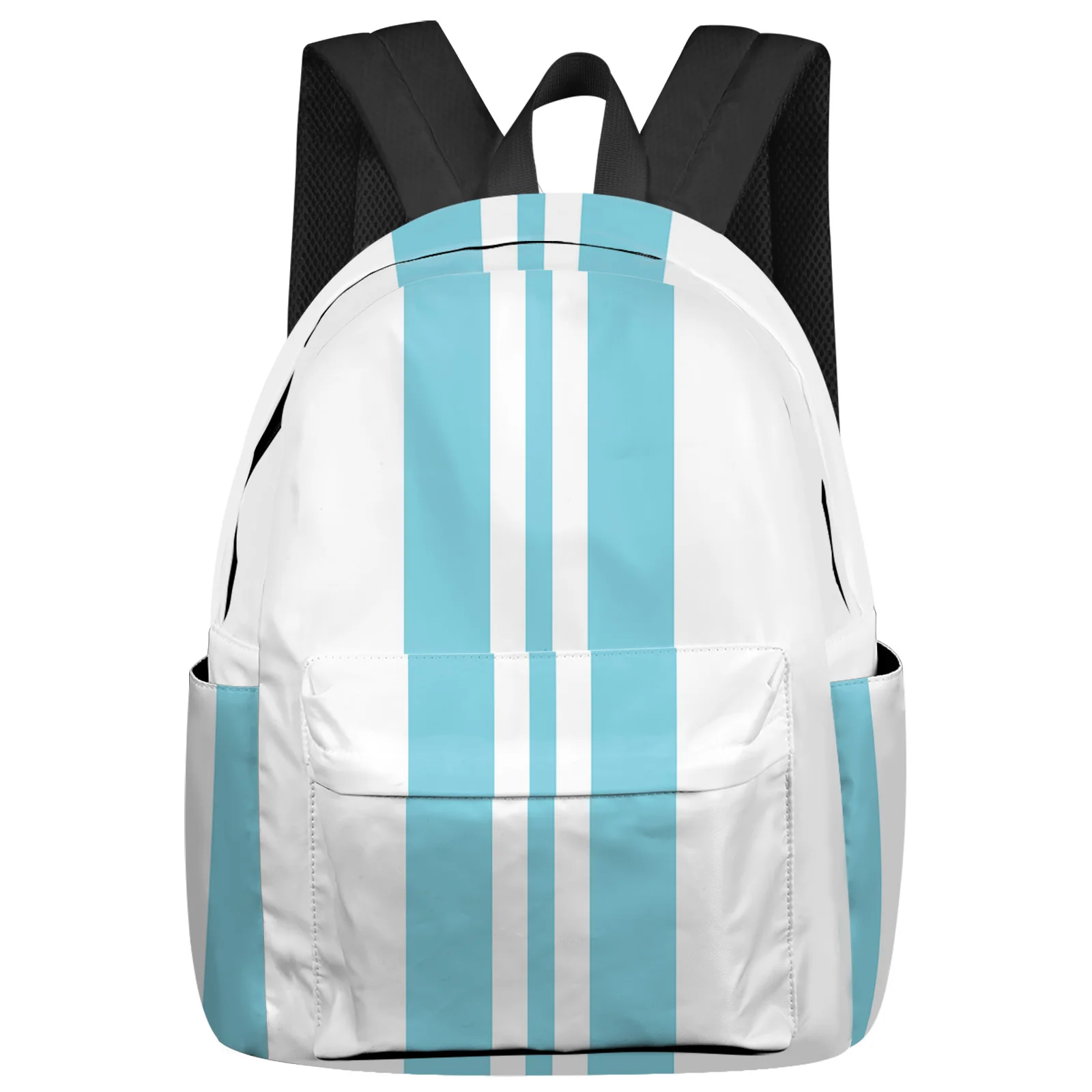 

Stripes Blue Festival Feminina Backpacks Teenagers Student School Bags Laptop Backpack Men Women Female Travel Mochila