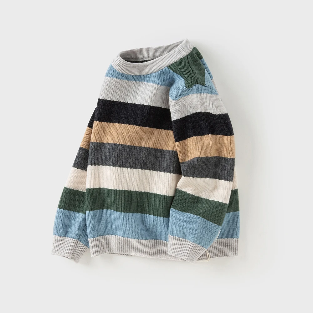 Dave Bella Autumn Winter Warm Pullover Sweater for Spring Boys Knitted Sweater Children Outerwear Coat Kids Clothes DB4253980