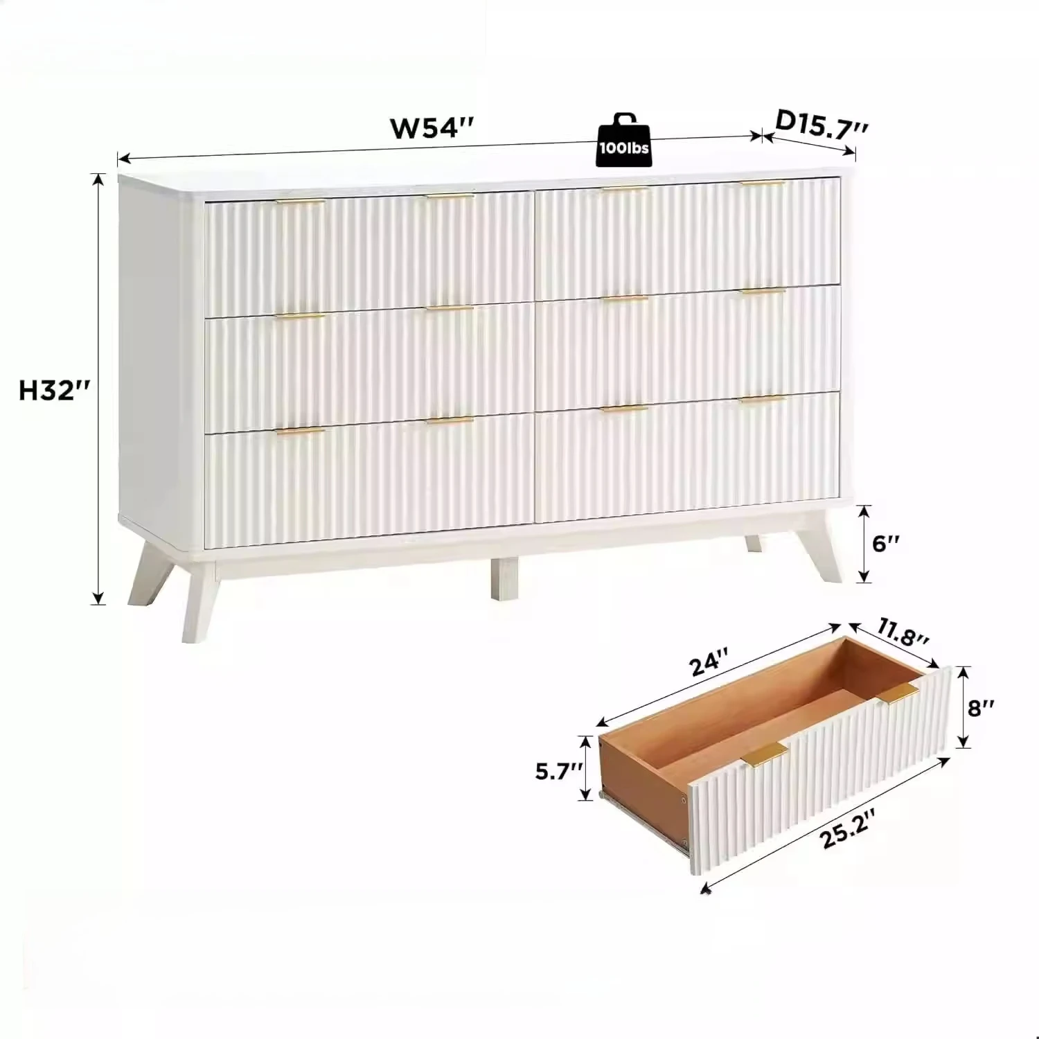 yi-Solid Wood Bedroom Chest Drawers Bedside Cabinet Modular Six-Drawer Storage Side Cabinet for Living Room Hotel Entry Easy*