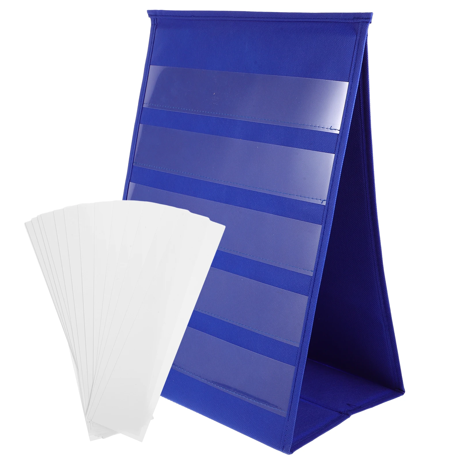 

Desktop Pocket Chart Self-Standing Tabletop Desktop Cards Sentence Strips File Holder For Individual Group Usage Classroom or