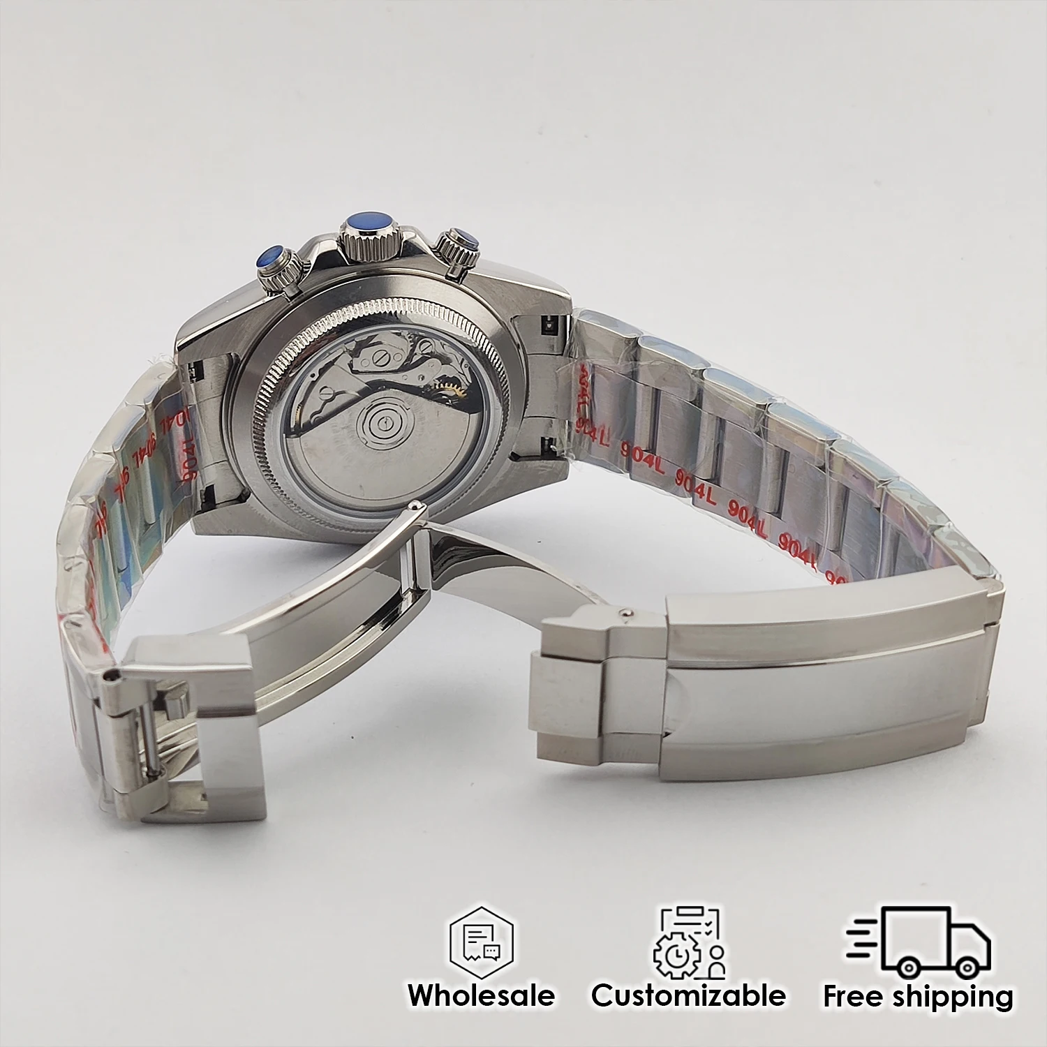 ساعات فاخرة للرجال ساعة كرونوغراف أوتوماتيكية مضيئة موضة الأعمال مقاوم للماء للتخصيص 4613 حركة 4130 ساعة