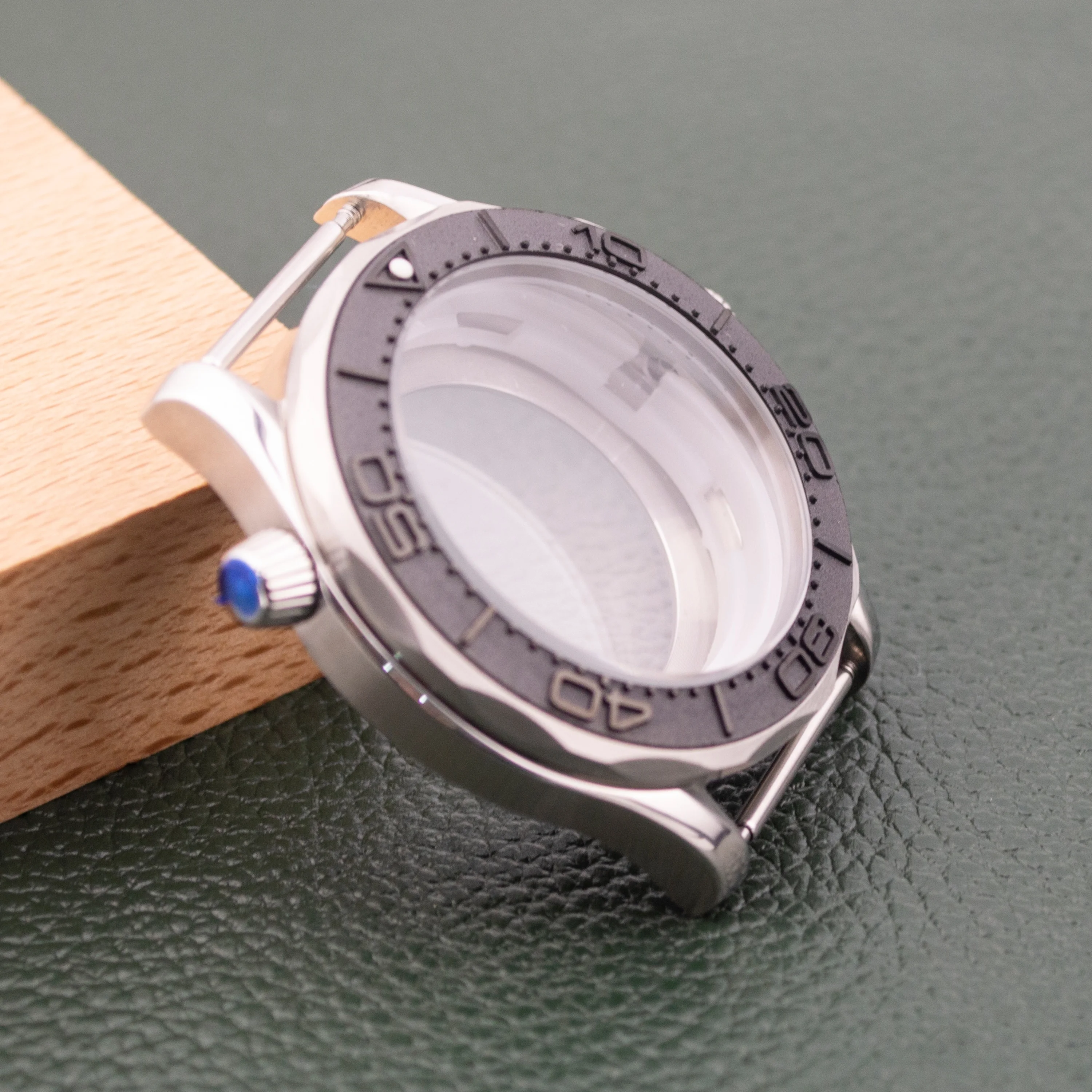 

41mm NH35 Case Bezel 38MM Ceramic Seamaster 300 Waterproof Modification for 31mm Dial Stainless Steel Watch Parts NH36 Movement