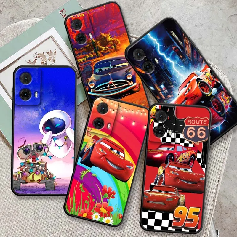 

Car Racing Anime For Motorola G85 Edge 50 G24 G35 G14 G04 40 G72 G34 G G54 G13 G32 5G Black Phone Case Cover