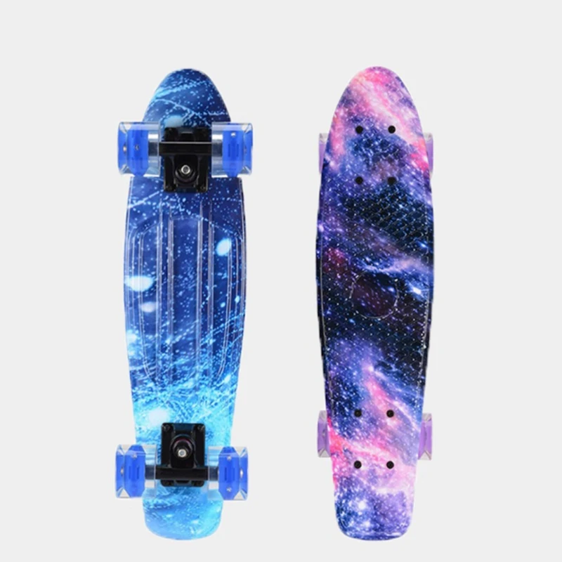 Mini Cruiser Skateboard 22Inch Fish Board Children Scooter Longboard Penny Board Skate Board For Beginners Teens