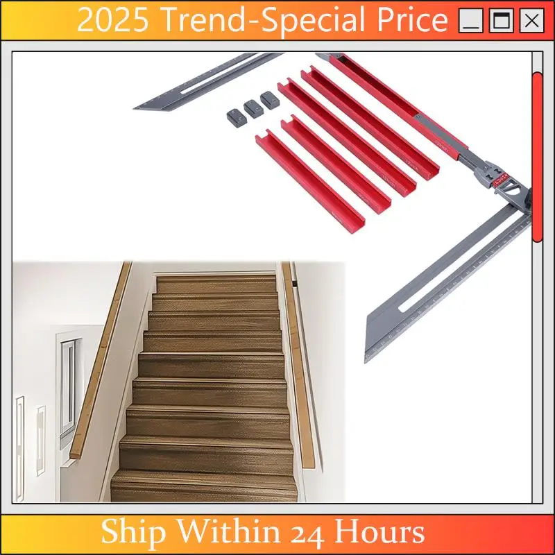 

AA64 Stair Tread Template Tool Dual Nut Locking Stair Template Tool Stair Template Tool