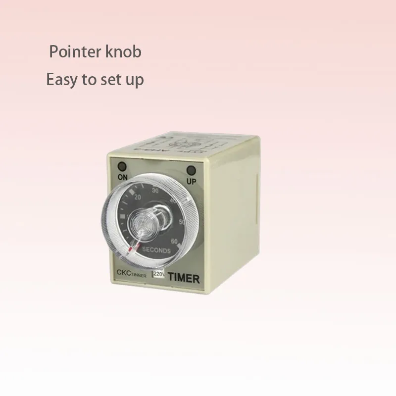 AH3-3 series time relay 12V24V220V AC/DC universal small delay timing device small delay adjustable timing device