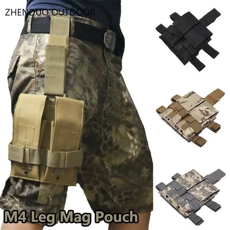 Multi-fonction Outdoor Utility Tactical Leg Pouch Nylon Waterproof Knee Bag Portable