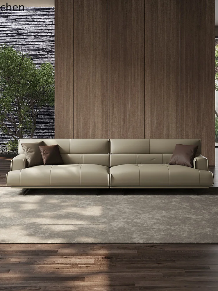 

LXC minimalist leather sofa modern first-layer cowhide sofa living room leather sofa