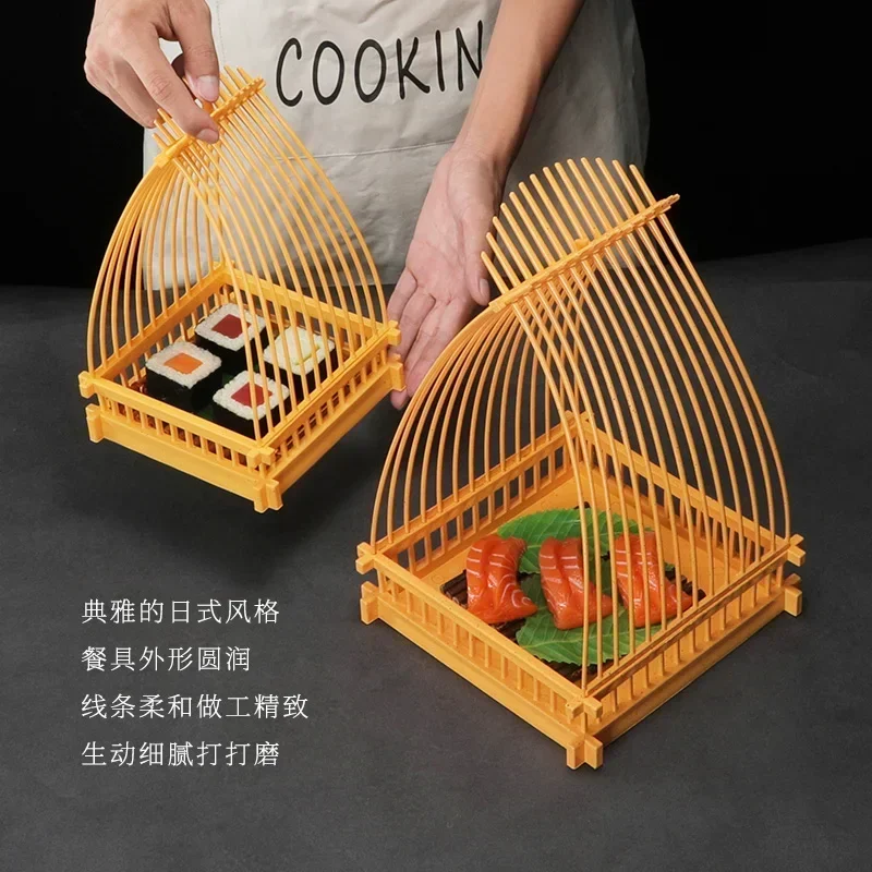 Durable and Japanese fried food basket fruit basket creative personality plate Tempura snack basket Japanese and Korean cuisine