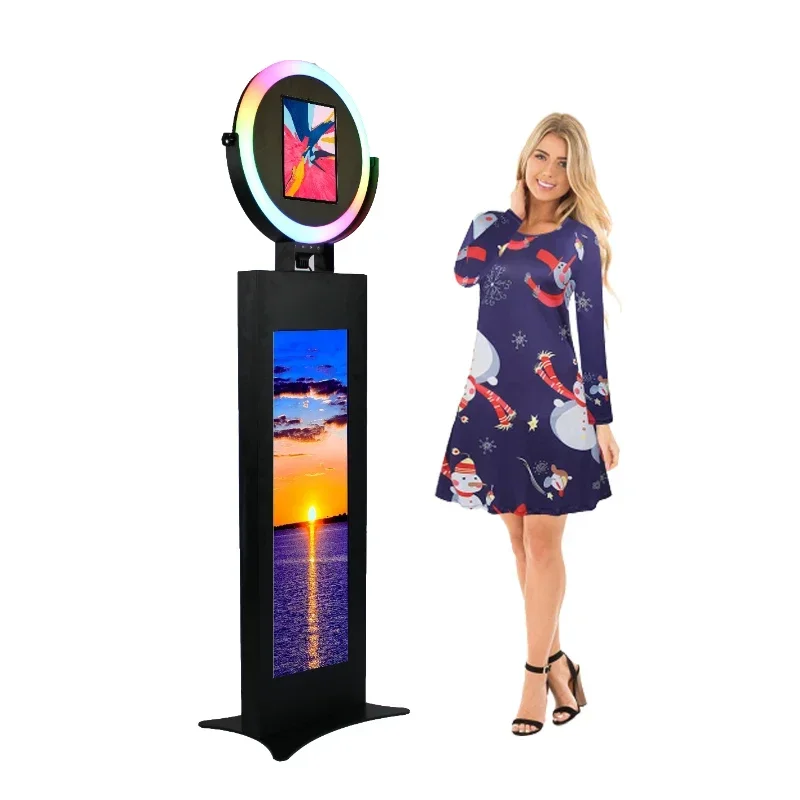 hot  12.9 Inch Photobooth Machine With Light Photo Booth Shell For Even