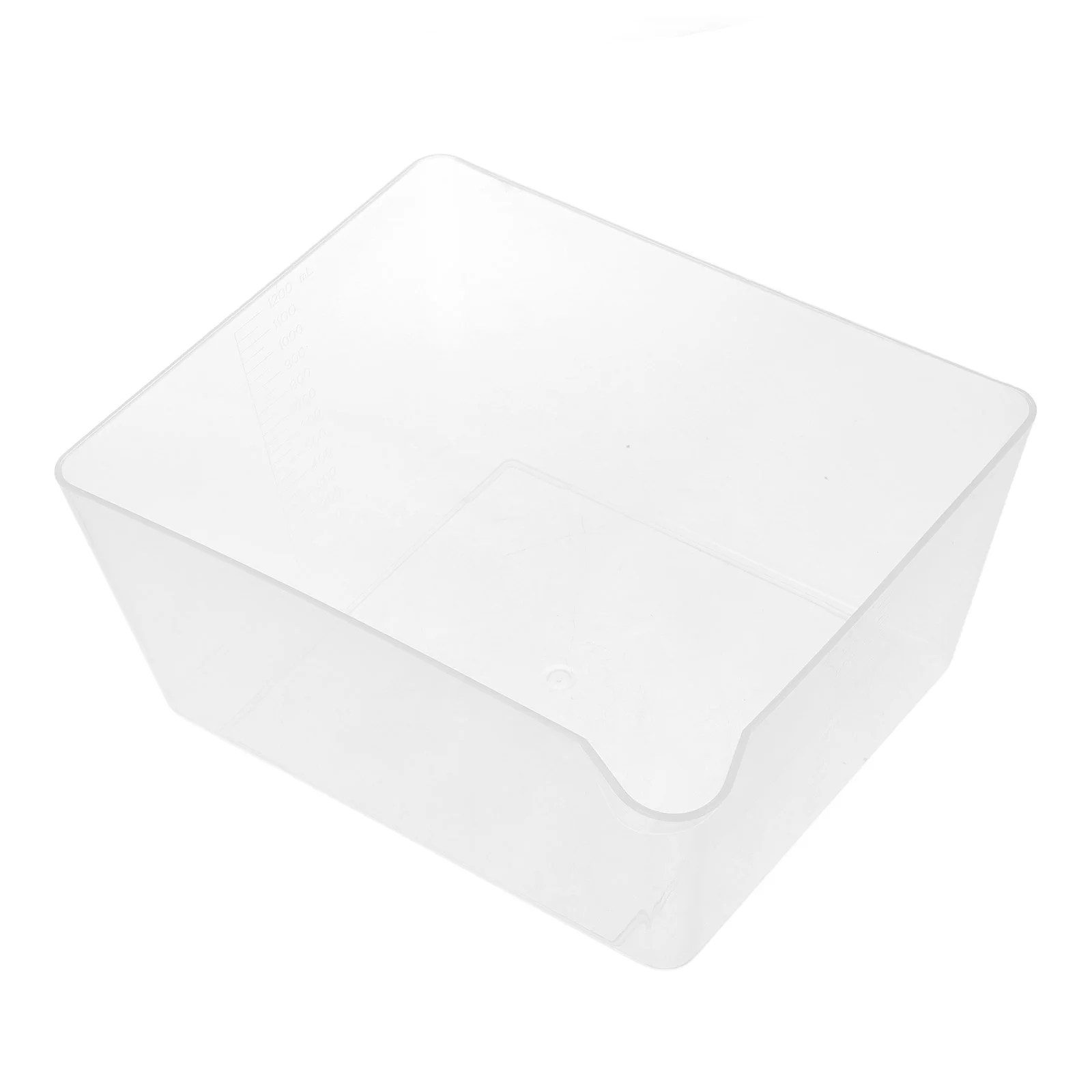 Food Scale Tray Kitchen Weighing Bowl Transparent Plastic Wear Resistance Smooth Surface Convenient Storage Measurement