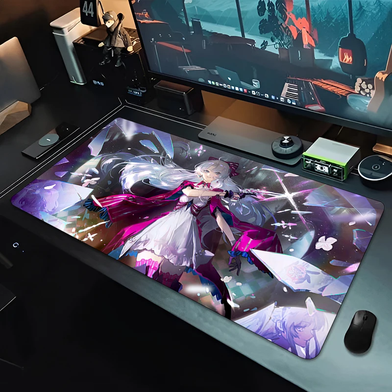 Wuthering Waves CARLOTTA Mousepad New big Mouse Mat MousePads Game Office Carpet Soft Anti-slip Desktop HD PC carpet Mouse Pad