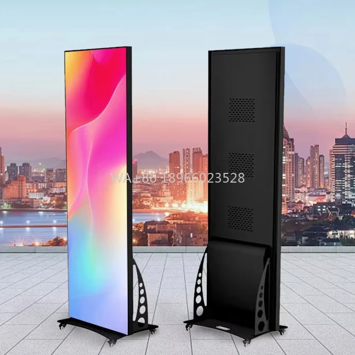 كامل اللون ملصق تأجير منحني لوحة مرنة شاشة عرض الربط شاشة شاشة LED #1