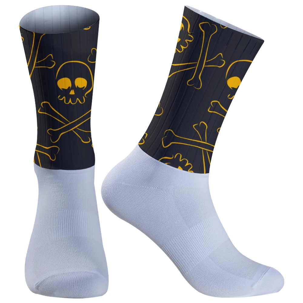 

2025 New Sports Silicone Non-slip Cycling Socks Pro Outdoor Racing Bike Socks Road Running Socks
