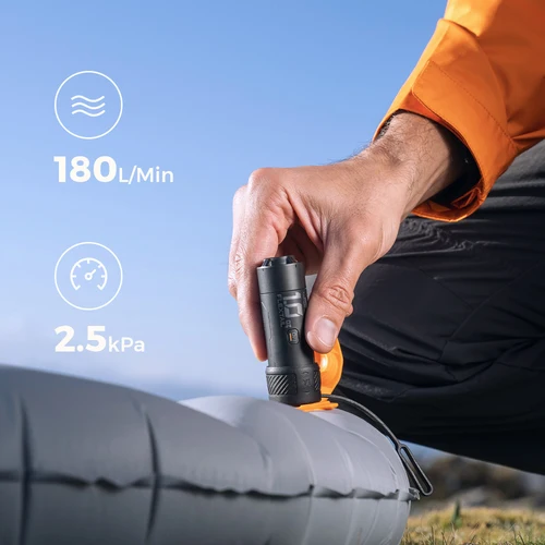 Imagen 2 del producto FLEXTAIL ZERO PUMP - Inflador eléctrico de bomba de aire portátil para acampar de 30 g para colchas para dormir, 1 batería recargable incluida