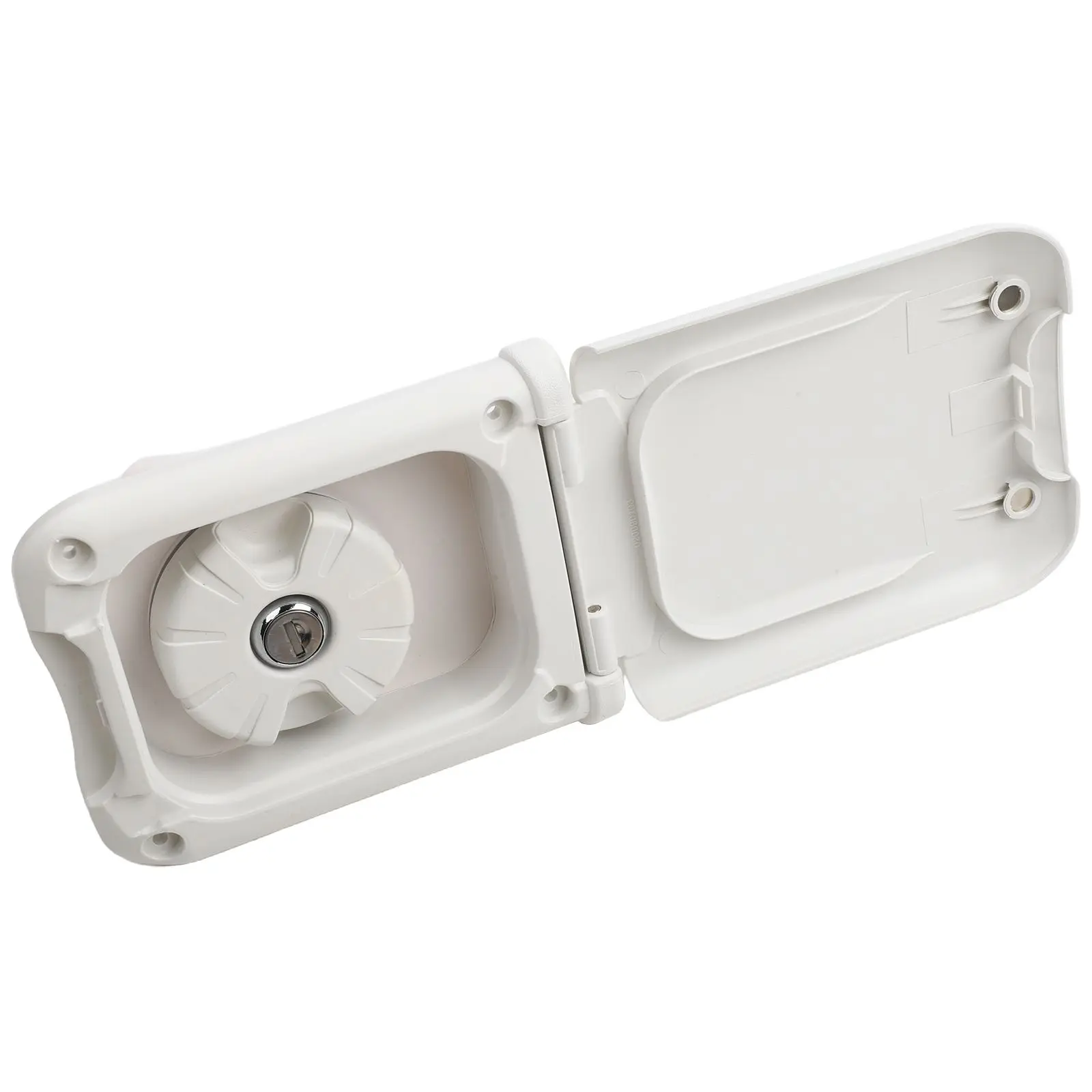 Camping Water Supply White RV Water Fill Outdoor Construction Outdoor Use Robust Material Construction Secure Access Mechanism