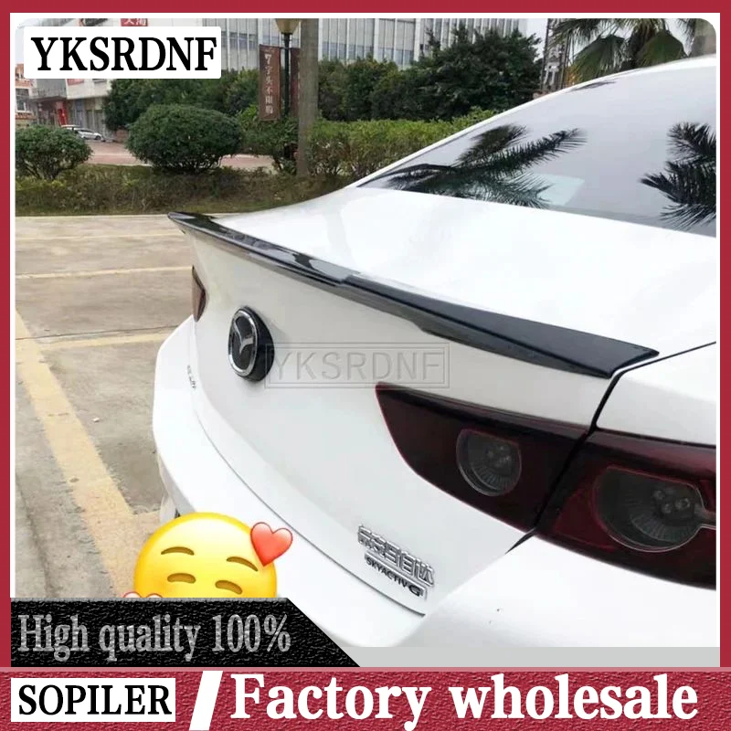 For NEW Mazda 3 Axela Car Decoration 2019 2020 2021 ABS Plastic Paint Painting Color Rear Trunk Spoiler