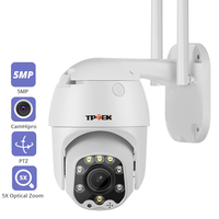 Wifi PTZ IP Camera 5MP 5X Optical Zoom Wi-Fi Security Outdoor CCTV Surveillance Speed Dome Video Camara Color Night Camhi Cam