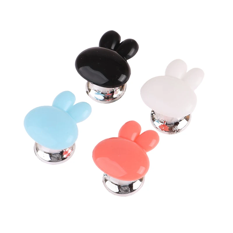 1Pcs Self-Adhesive Rabbit Toilet Press Button Avoid Touching Toilet Lid Handle Multifunctional Cabinet Door Handle Home Decor