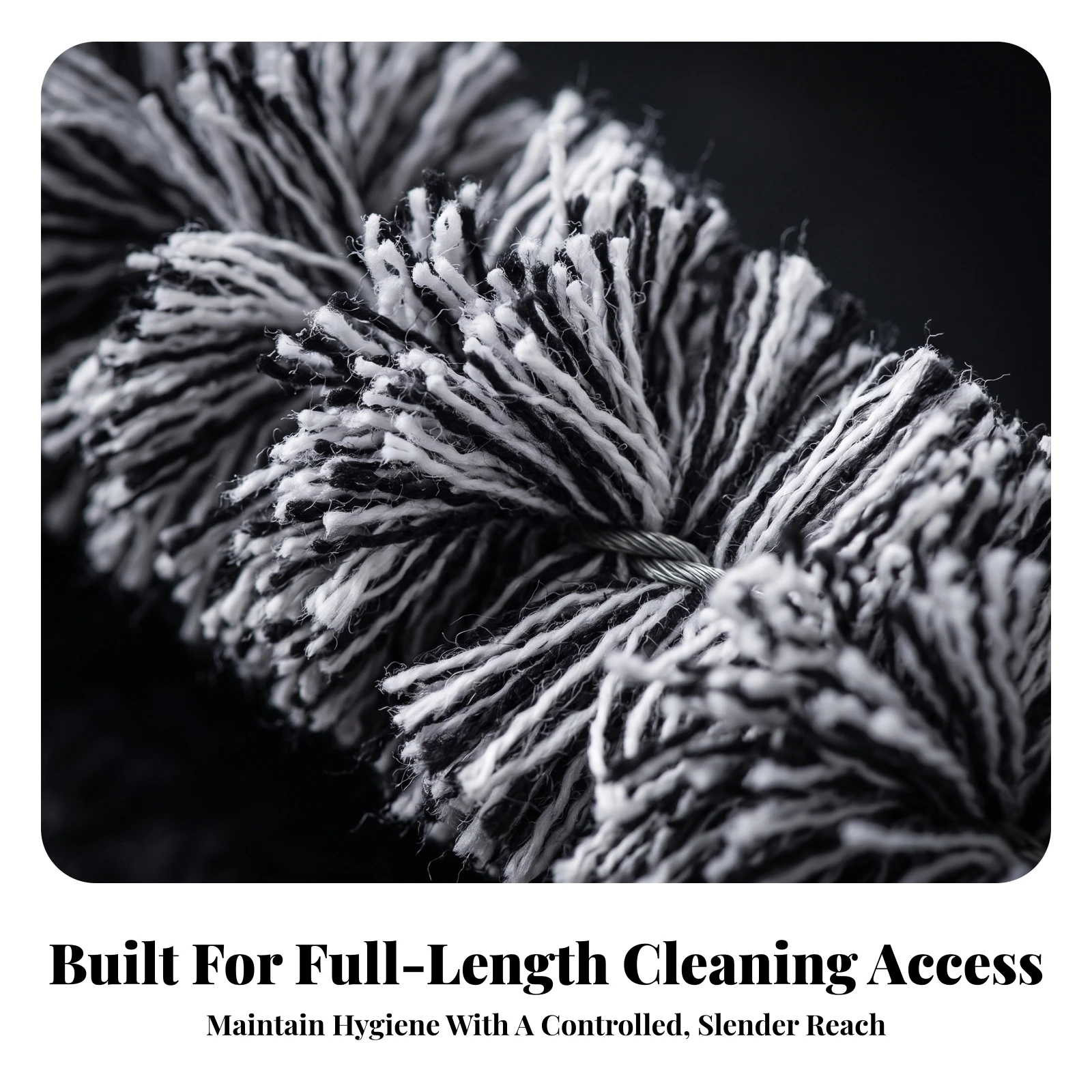 2 Pieces Clarinet Bore Brush Gentle Clarinet Brush with Looped Tip Absorbent Plush for Clarinetists, Rehearsal Rooms