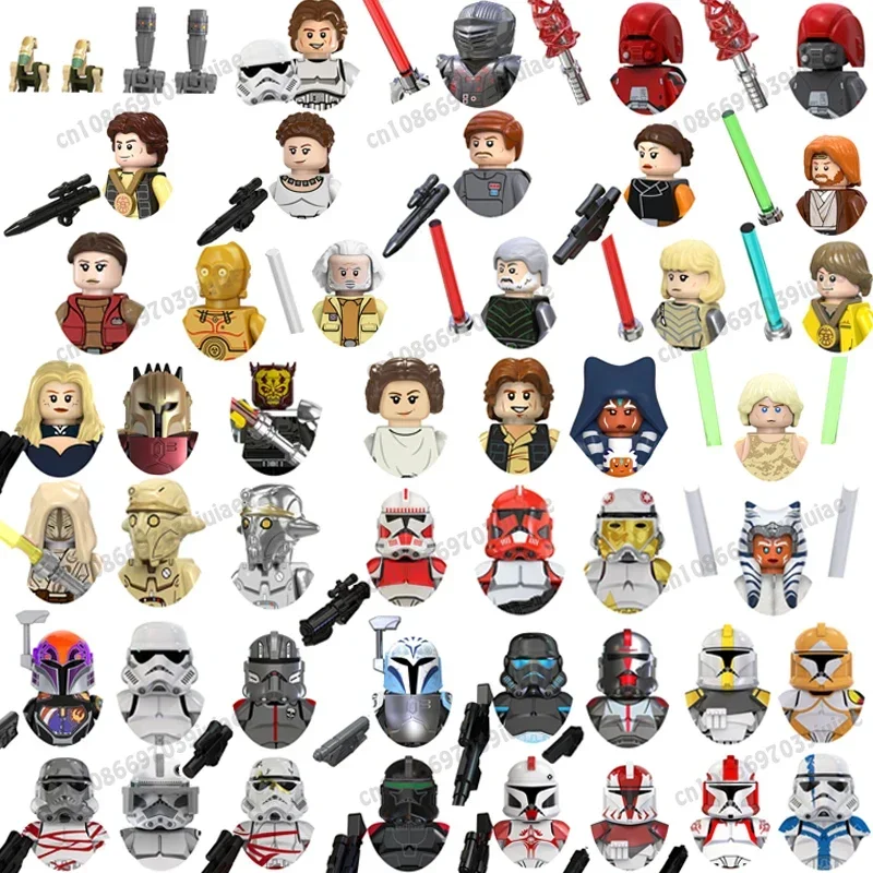 

TV6110 TV6112 Star Wars Battle Droid Darth Vader Han Solo C-3PO Boba Fett Figure Toy Bricks Assembling Doll Building Blocks