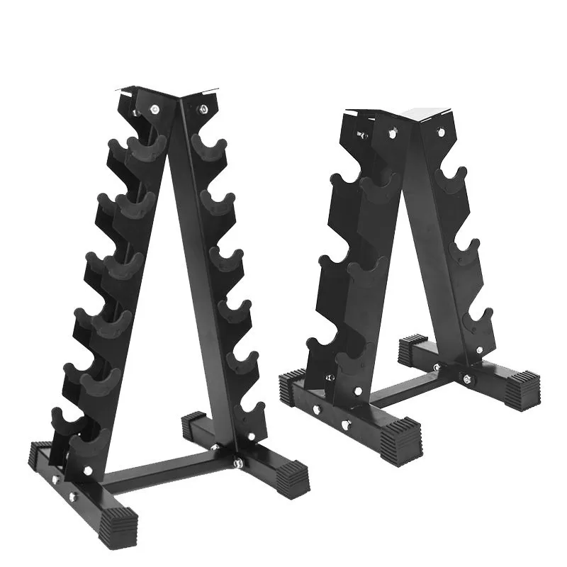 

A-shaped Dumbbell Placement Rack Space Saving Storage Frame For Gym Weightlifting Equipment Placement Fitness Accessories