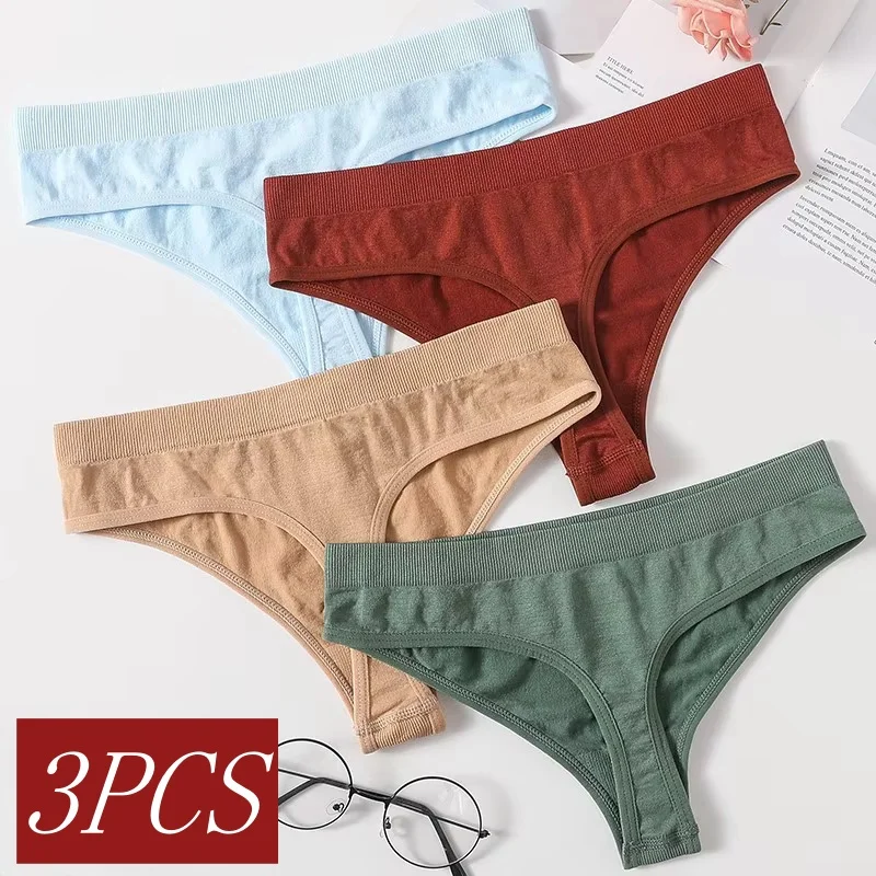3 Teile/satz Nahtlose Thongs frauen G-String Sexy Weibliche Atmungsaktive Höschen Unterwäsche Weiche Sexy Dessous Komfort Pantys Intime