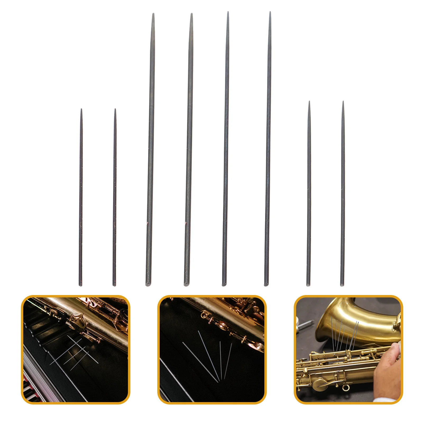 8 قطع من نوابض إبرة الساكسفون الاحترافية، متانة قوية، مثالية لإصلاح الأدوات، مجموعة إبر الكلارينيت خفيفة الوزن